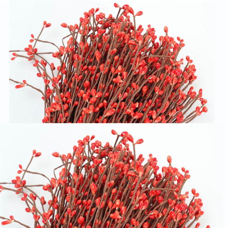 10/20 db őszi rattan füzér szőlődísz mesterséges bogyó szár műbogyók karácsonyi koszorú dekoráció esküvői lakberendezés