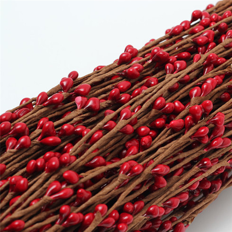 10/20 db őszi rattan füzér szőlődísz mesterséges bogyó szár műbogyók karácsonyi koszorú dekoráció esküvői lakberendezés