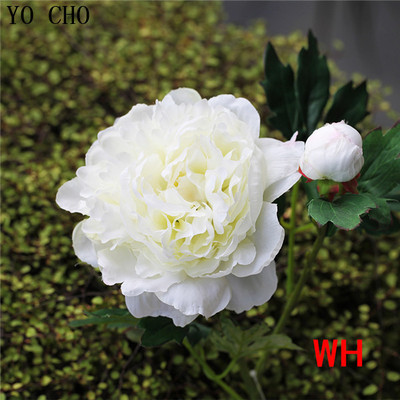 YO CHO Őszi bazsarózsa dekoráció Virág Selyem Mesterséges Bazsarózsa csokor Esküvői Otthoni Party Fesztivál dekoráció Barkácsolás Karácsonyi Garland Rose