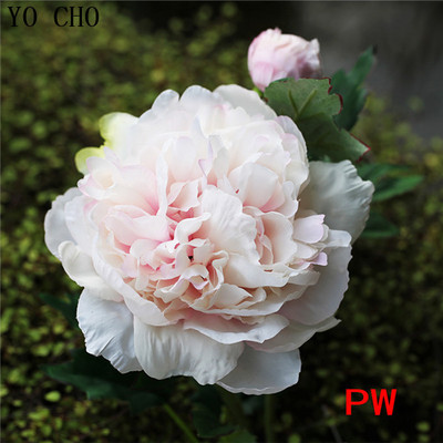 YO CHO Őszi bazsarózsa dekoráció Virág Selyem Mesterséges Bazsarózsa csokor Esküvői Otthoni Party Fesztivál dekoráció Barkácsolás Karácsonyi Garland Rose