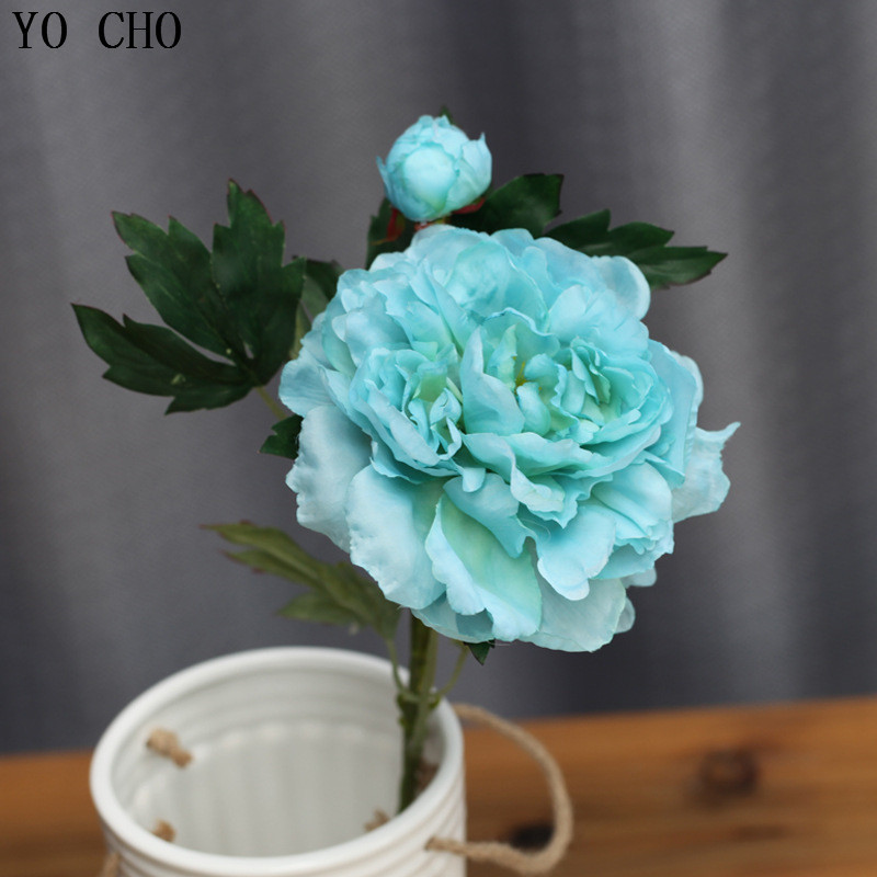 YO CHO Őszi bazsarózsa dekoráció Virág Selyem Mesterséges Bazsarózsa csokor Esküvői Otthoni Party Fesztivál dekoráció Barkácsolás Karácsonyi Garland Rose