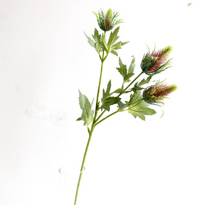 Művirágok 3 fej Műbogáncs Zöld Növények hiba Permetek Központi dekoráció Esküvő Valentin-nap Otthoni dekoráció