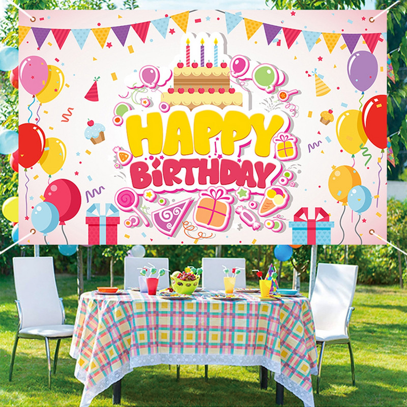 Rozā tauriņa dzimšanas dienas ballītes foni kāzu dekorācijas foto kabīnes fons bērnu dušas meitenei piekārtiem karoga fona rekvizītiem