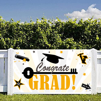 Διακόσμηση σκηνικού για πάρτι αποφοίτησης Συγχαρητήρια Grad Grads Cap Photography Props Class of 2022 Cake Table Photo φόντο