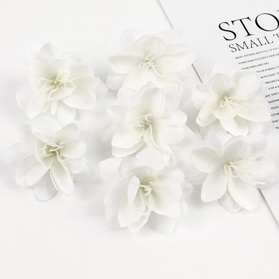 30 db művirág fej selyem liliom virág esküvői otthonra karácsonyi dekoráció barkács koszorú album kellékek