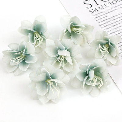 30 db művirág fej selyem liliom virág esküvői otthonra karácsonyi dekoráció barkács koszorú album kellékek