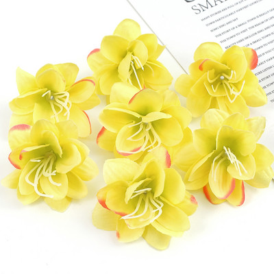 30 db művirág fej selyem liliom virág esküvői otthonra karácsonyi dekoráció barkács koszorú album kellékek