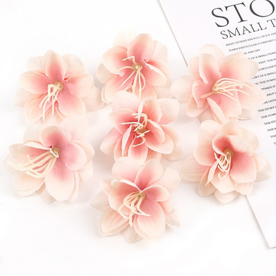 30 db művirág fej selyem liliom virág esküvői otthonra karácsonyi dekoráció barkács koszorú album kellékek