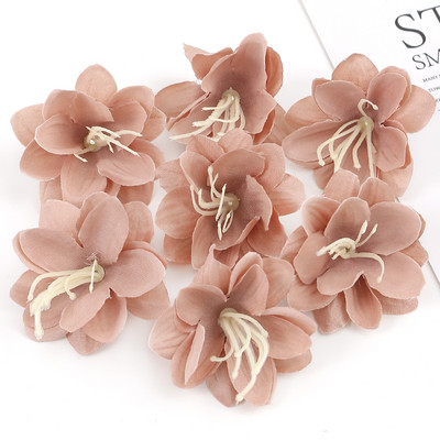 30 db művirág fej selyem liliom virág esküvői otthonra karácsonyi dekoráció barkács koszorú album kellékek