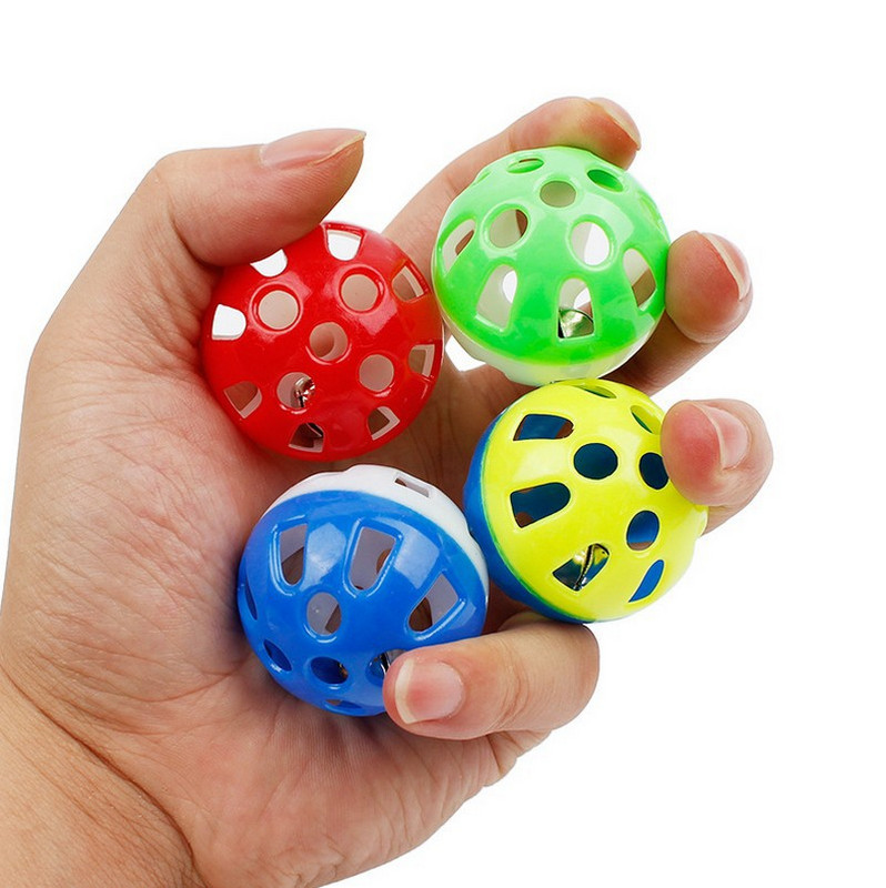 5db kisállat papagáj játék színes üreges guruló harang labda madárjáték papagáj kakas papagáj rágóketrec Szórakoztató játékok kisállatmadár kellékek