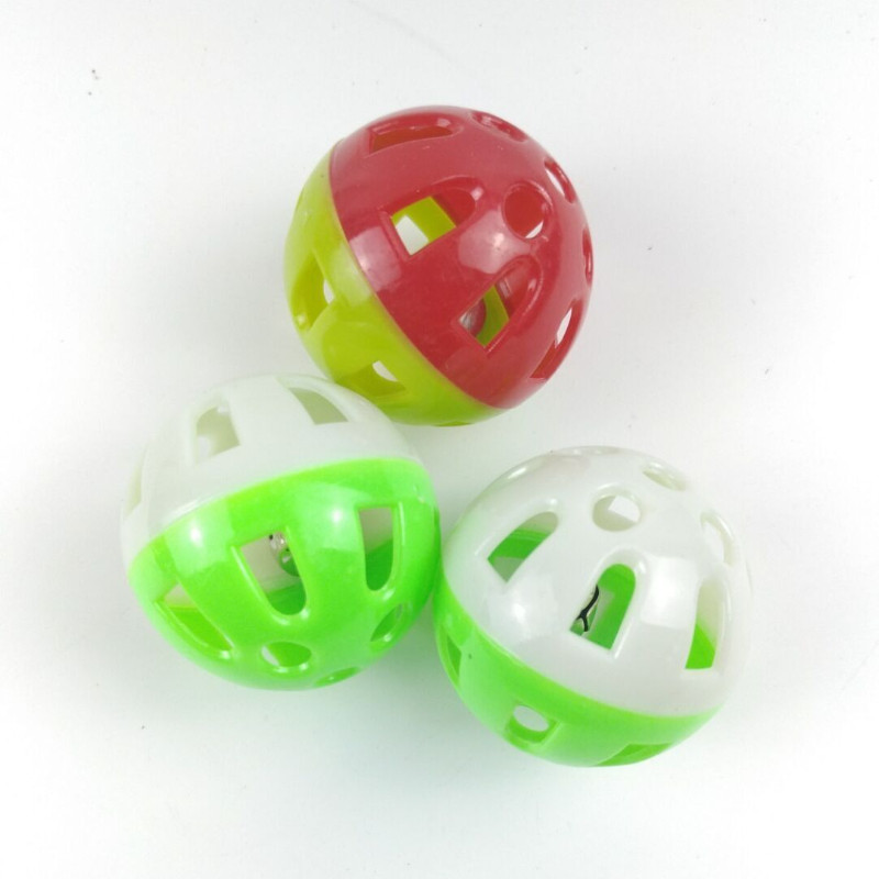 5db kisállat papagáj játék színes üreges guruló harang labda madárjáték papagáj kakas papagáj rágóketrec Szórakoztató játékok kisállatmadár kellékek