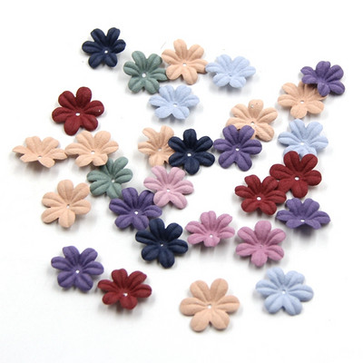 30 gab. DIY, mazi, izsmalcināti ādas ziedi, rokām darināti mākslīgo ziedu galvas kāzu dekori.