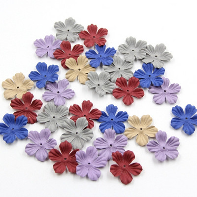 30 gab. DIY, mazi, izsmalcināti ādas ziedi, rokām darināti mākslīgo ziedu galvas kāzu dekori.