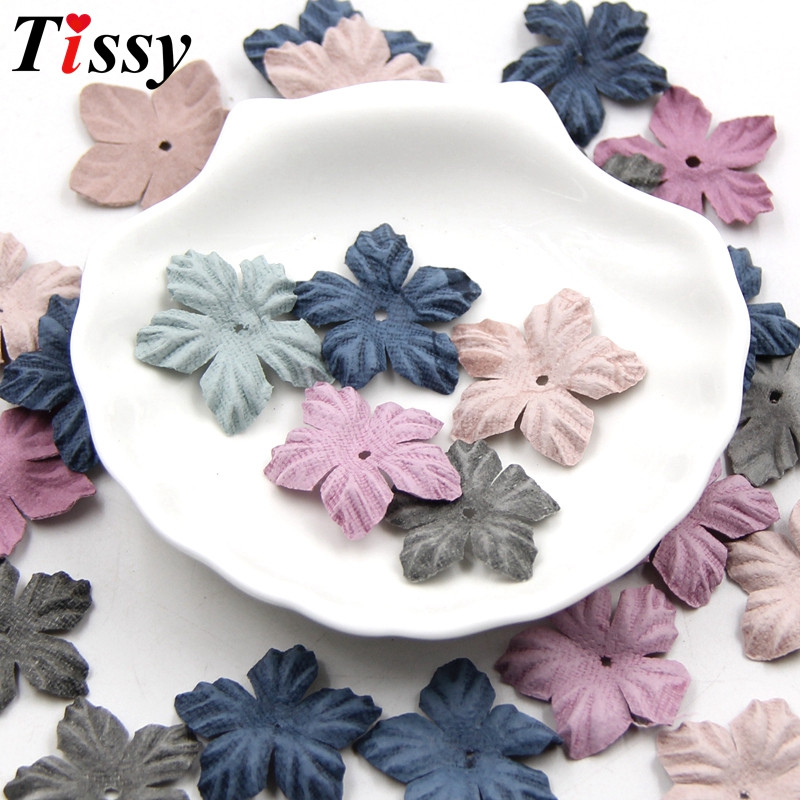 30 gab. DIY, mazi, izsmalcināti ādas ziedi, rokām darināti mākslīgo ziedu galvas kāzu dekori.