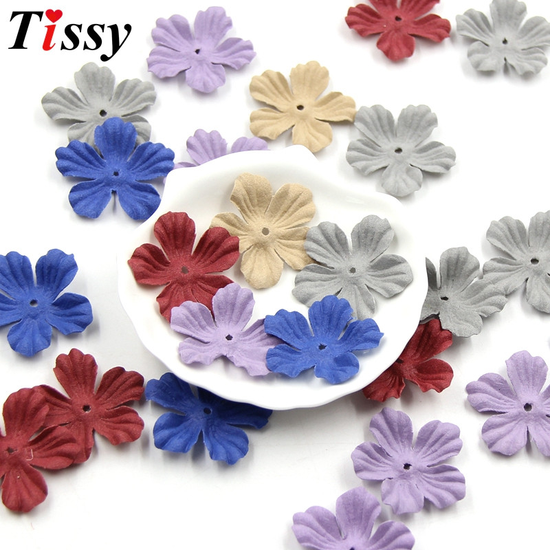 30 gab. DIY, mazi, izsmalcināti ādas ziedi, rokām darināti mākslīgo ziedu galvas kāzu dekori.