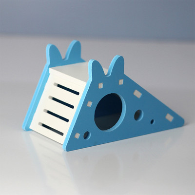 Madárcsúszda játék hörcsög búvóhely Ház Papagáj ketrec Kiegészítők Tengerimalac Fa barlangi csúszda lépcsőkkel Játék kisállat kellékek