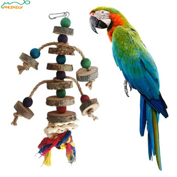 Играчка за дъвчене на птици Забавна играчка за памучни въжета Играчка за папагал Устойчива на ухапване Играчка за разкъсване на птици Играчка за обучение на корели