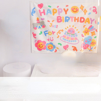 Ins Корейски стил Честит рожден ден Позер Графити Модел Банер Консумативи за бебешки душ