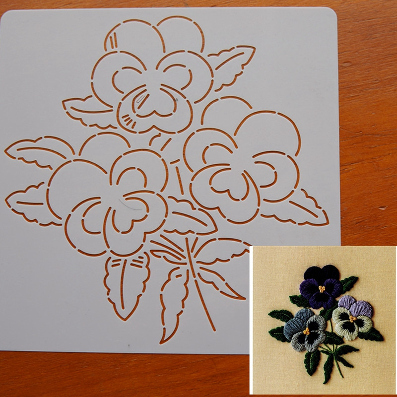 Gražus gėlių raštų siuvinėjimo šablono siuvinėjimo trafaretas 2022 m. rudens naujas stilius