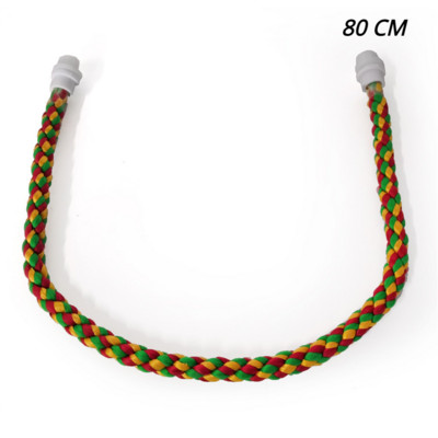 105/80/55/30 cm Színes papagáj kötél akasztó fonott törpepapagáj madárketrec Kakas játék kisállatállvány Kiegészítők Létra hinta kellékek