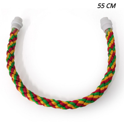 105/80/55/30 cm Színes papagáj kötél akasztó fonott törpepapagáj madárketrec Kakas játék kisállatállvány Kiegészítők Létra hinta kellékek