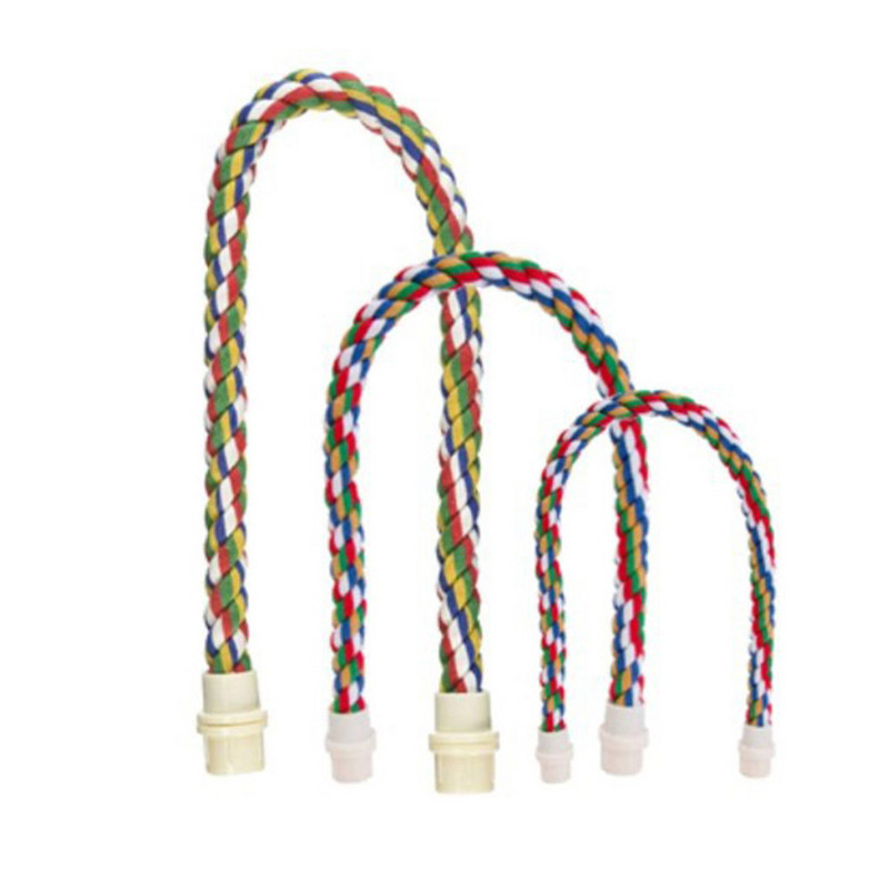 105/80/55/30 cm Színes papagáj kötél akasztó fonott törpepapagáj madárketrec Kakas játék kisállatállvány Kiegészítők Létra hinta kellékek