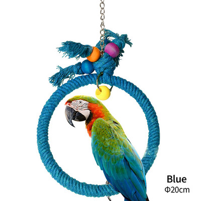 Mājdzīvnieku putnu košļājamā rotaļlieta Kokvilnas virve Papagaiļa rotaļlieta Kodiens Tilts Putnu plosīšanas Rotaļlietas Kaķenes Apmācības Pakaramās Šūpoles Putnu Būri Materiāli