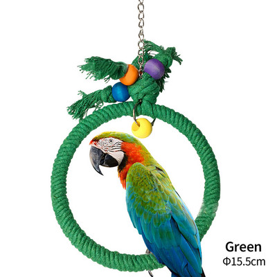 Mājdzīvnieku putnu košļājamā rotaļlieta Kokvilnas virve Papagaiļa rotaļlieta Kodiens Tilts Putnu plosīšanas Rotaļlietas Kaķenes Apmācības Pakaramās Šūpoles Putnu Būri Materiāli