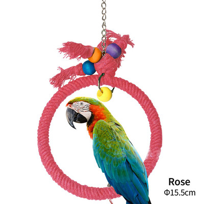 Mājdzīvnieku putnu košļājamā rotaļlieta Kokvilnas virve Papagaiļa rotaļlieta Kodiens Tilts Putnu plosīšanas Rotaļlietas Kaķenes Apmācības Pakaramās Šūpoles Putnu Būri Materiāli