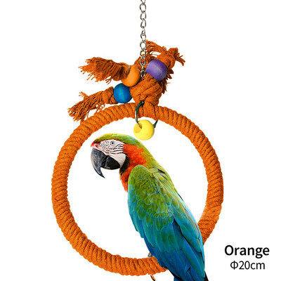 Mājdzīvnieku putnu košļājamā rotaļlieta Kokvilnas virve Papagaiļa rotaļlieta Kodiens Tilts Putnu plosīšanas Rotaļlietas Kaķenes Apmācības Pakaramās Šūpoles Putnu Būri Materiāli
