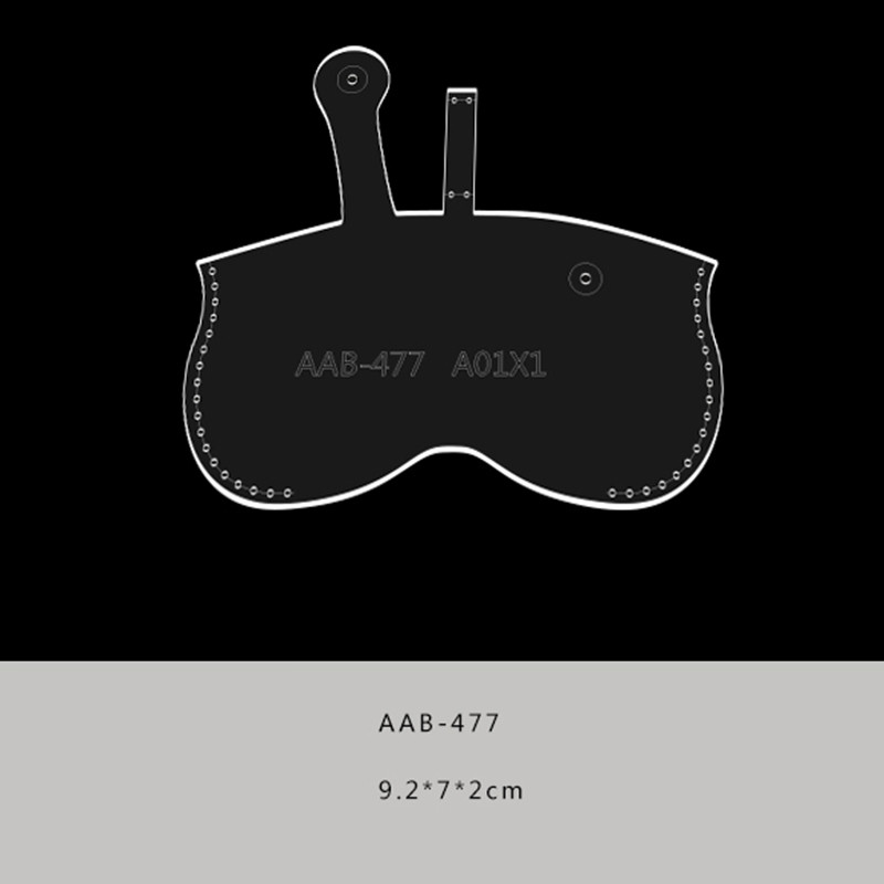 Akrilo šablonas, naujas madingas užtrauktuko dėklas Raktų dėklas, raštas, oda, raštuota oda, „pasidaryk pats“ trafareto įrankis 9,2 * 7,2 cm
