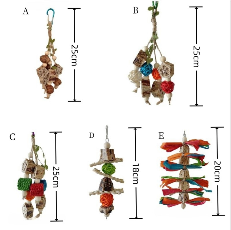 Didelė papūgos žaislas draskomas natūralios medinės kaladėlės paukščių kramtomasis žaislas papūgos narvas įkandimo žaislas aplinkos apsauga paukščių papūgos žaislas