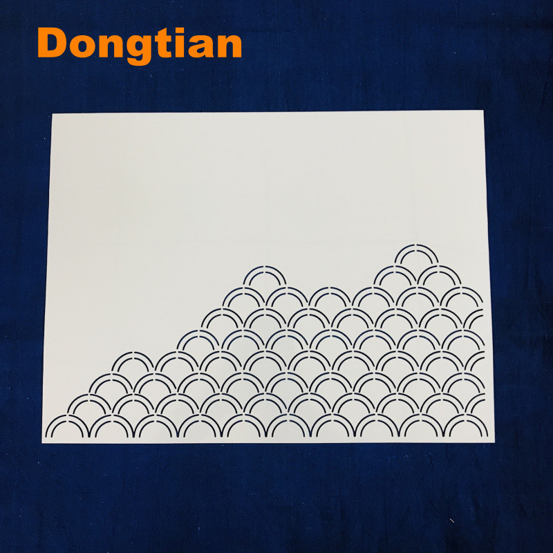 33,5 * 22 cm didelio dydžio Sashiko šablonas Sashiko trafaretas arbatos kilimėlio stalo padėkliui