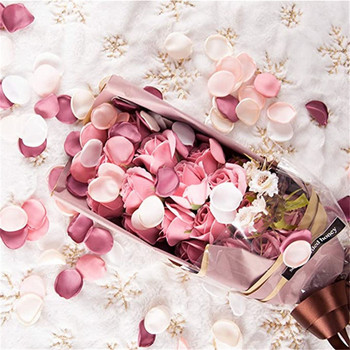 100 τμχ Πολύχρωμο Ρομαντικό Ζεστό Γάμου Μεταξωτό Τριαντάφυλλο Τεχνητά Πέταλα Μπομπονιέρες Γάμου Διακόσμηση Τριαντάφυλλα Προμήθειες