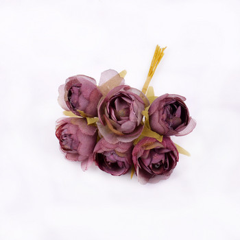 6 бр. ново дъно марля букет от рози изкуствено цвете за сватбен дом коледна украса направи си сам венец лексикон подаръчна кутия