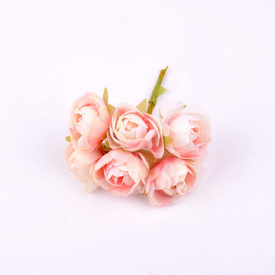 6gab jauns apakšējais marles rožu pušķis mākslīgais zieds Kāzu mājām Ziemassvētku rotājums DIY vainags albuma dāvanu kaste