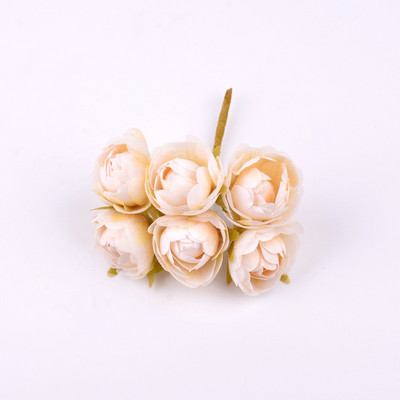 6gab jauns apakšējais marles rožu pušķis mākslīgais zieds Kāzu mājām Ziemassvētku rotājums DIY vainags albuma dāvanu kaste