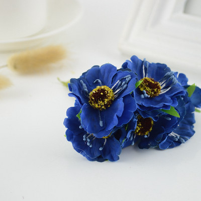 6gab zīda ķiršu ziedu mākslīgais zieds kāzu auto dekorēšanai Rokdarbs DIY līgavas pušķis vainags dāvana scrapbooking viltota