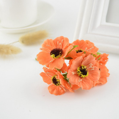 6gab zīda ķiršu ziedu mākslīgais zieds kāzu auto dekorēšanai Rokdarbs DIY līgavas pušķis vainags dāvana scrapbooking viltota