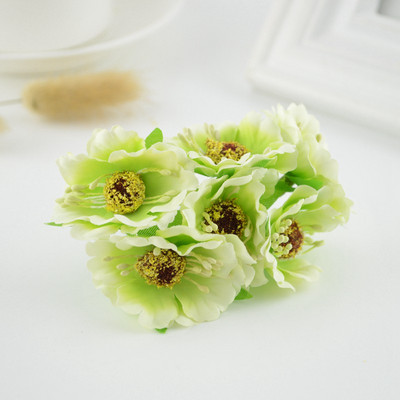 6gab zīda ķiršu ziedu mākslīgais zieds kāzu auto dekorēšanai Rokdarbs DIY līgavas pušķis vainags dāvana scrapbooking viltota