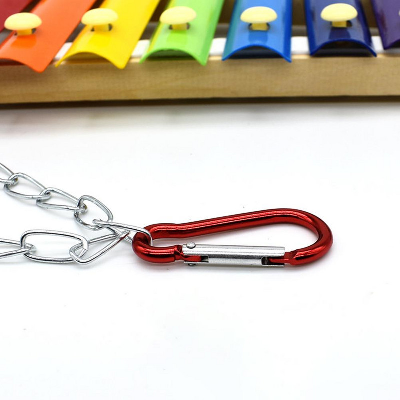 Madár színes lógó xilofon játék Madárketrec-kiegészítők csengővel csirke papagáj papagáj papagájokhoz