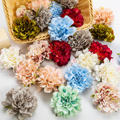 5db 10cm-es Gerbera mesterséges rózsa virágfejek selyem otthoni esküvői karácsonyi parti dekoráció barkács kellékek hamis virágok kézműves