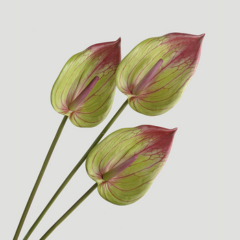 ΝΕΟ Κόκκινο φλαμίνγκο Guanyin Lotus μακρύ κλαδί Anthurium fleurs artificielles διακόσμηση γάμου σπιτιού ψεύτικα λουλούδια διακόσμηση δωματίου