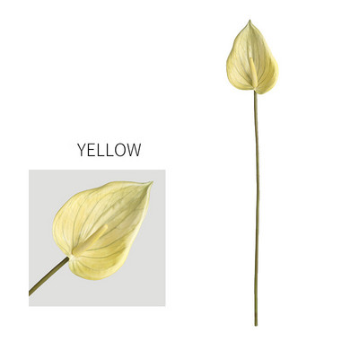 JAUNS Sarkanais flamingo Guanyin lotus garais zars Anthurium fleurs artificielles mājas kāzu dekorēšana viltus ziedi istabas dekors