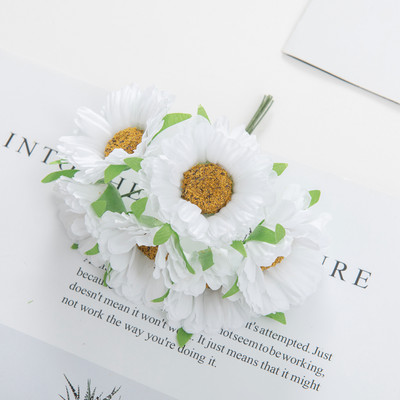 18GB Zīda margrietiņa Gerbera Stamen Jaungada Ziemassvētku dekors mājai Dzīvojamā istaba Kāzu Dāvanu konfekšu kastīte Mākslīgie ziedi