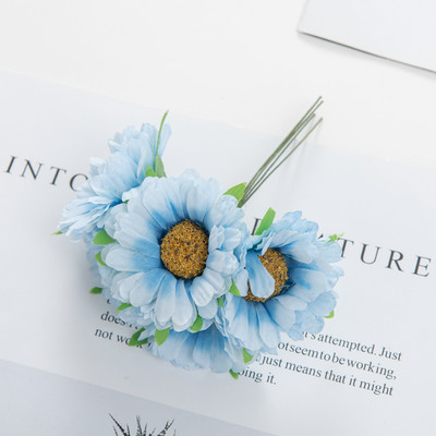 18GB Zīda margrietiņa Gerbera Stamen Jaungada Ziemassvētku dekors mājai Dzīvojamā istaba Kāzu Dāvanu konfekšu kastīte Mākslīgie ziedi