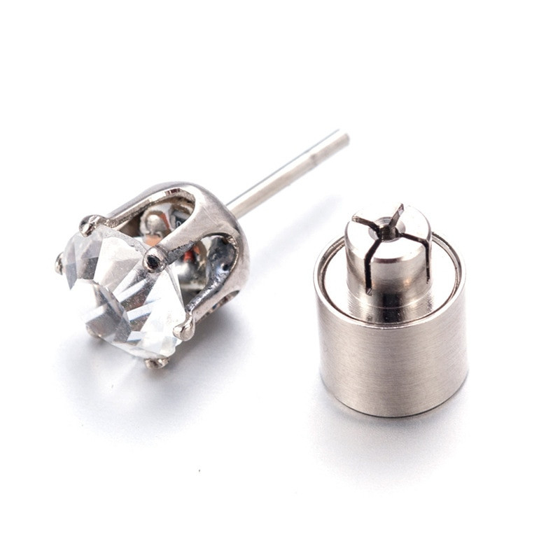 1 pāris sarkanu gaismas diožu auskaru mirgojošs nerūsējošā tērauda auskari deju ballīšu aksesuāri Karstas Ziemassvētku dāvanas gaismas nūja.