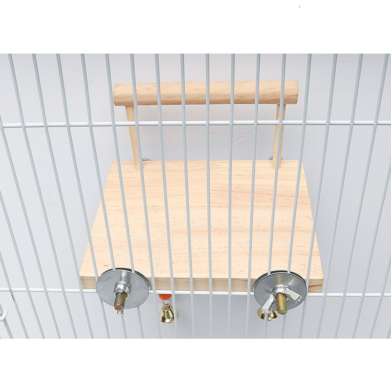 Paukščių siūbavimo žaislas medinės papūgos priedai Stovas su kramtomaisiais karoliukais narveliais, skirta papūgai paukščių žaislams 반려동물용품