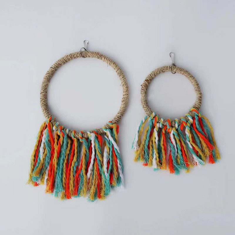 Mājdzīvnieku putnu papagaiļa rotaļlieta kokvilnas virves apļa rotaļlietas košļājamā koduma papagailis asaris karājās būrī Šūpoles virves gredzenu statīvs kāpšanai rotaļlieta putnam.