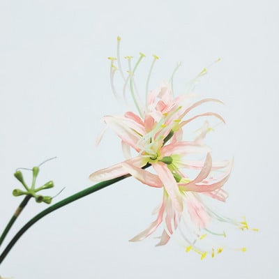 Művirágok Vörös Pókliliomok Selyemvirágok Szabadtéri Hamis növények Műzöldek Házi kert dekoráció Lycoris izzók